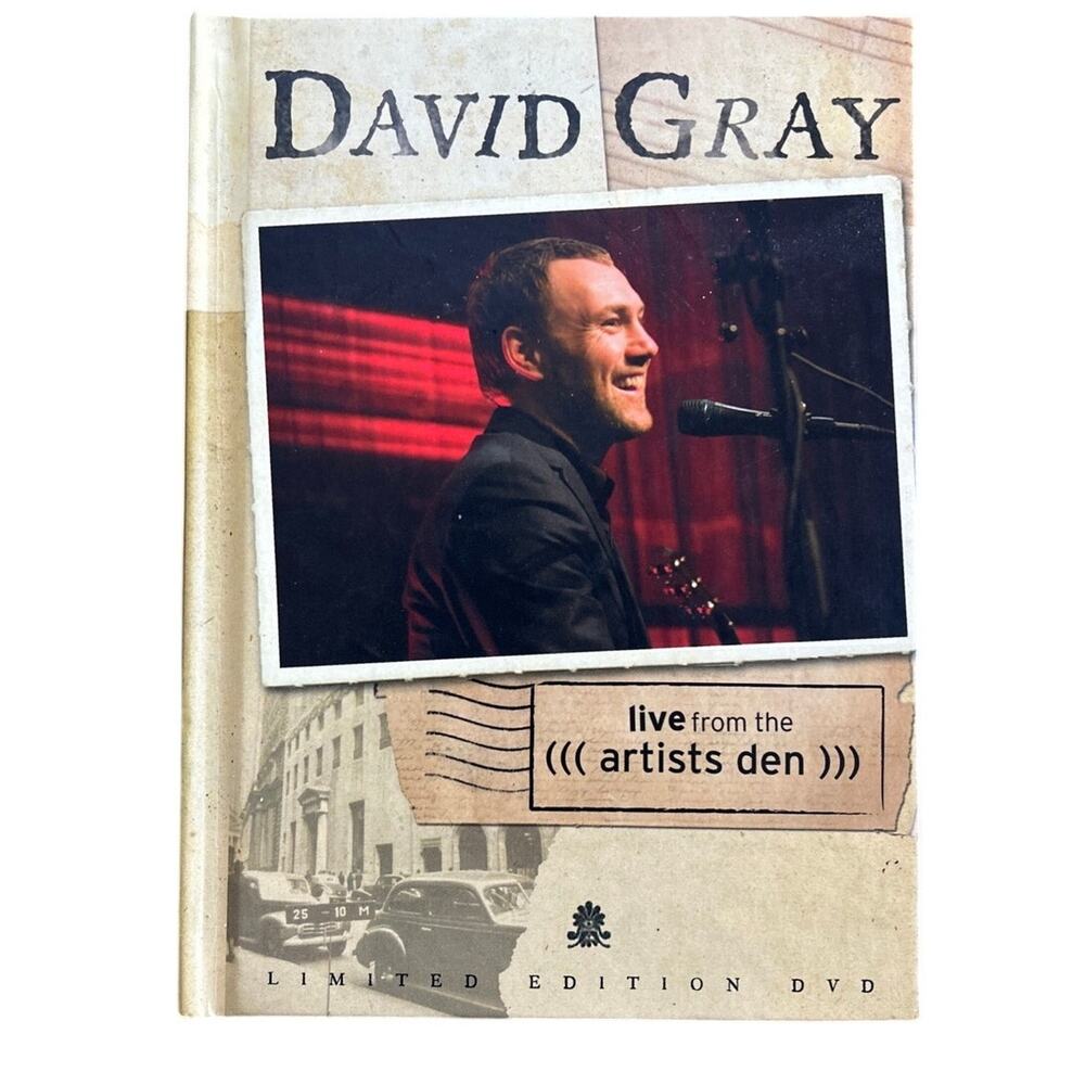 David Gray Live From The Artists Den Limited Edition DVD 2010 Book